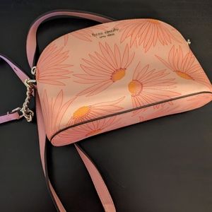 Small Kate Spade pink handbag with flowers